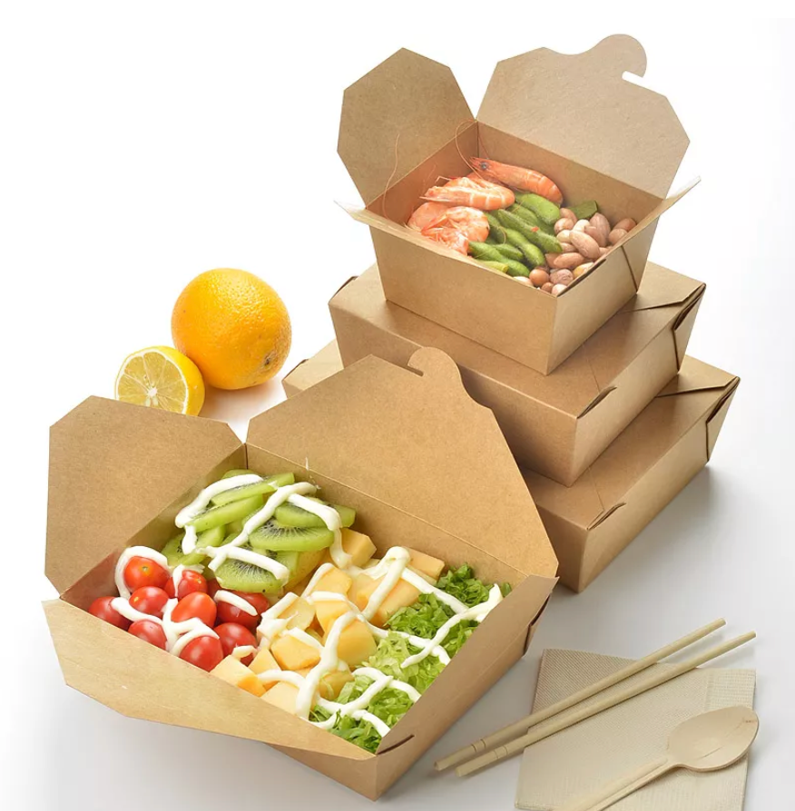 CAJA COMIDA DE PAPEL KRAFT