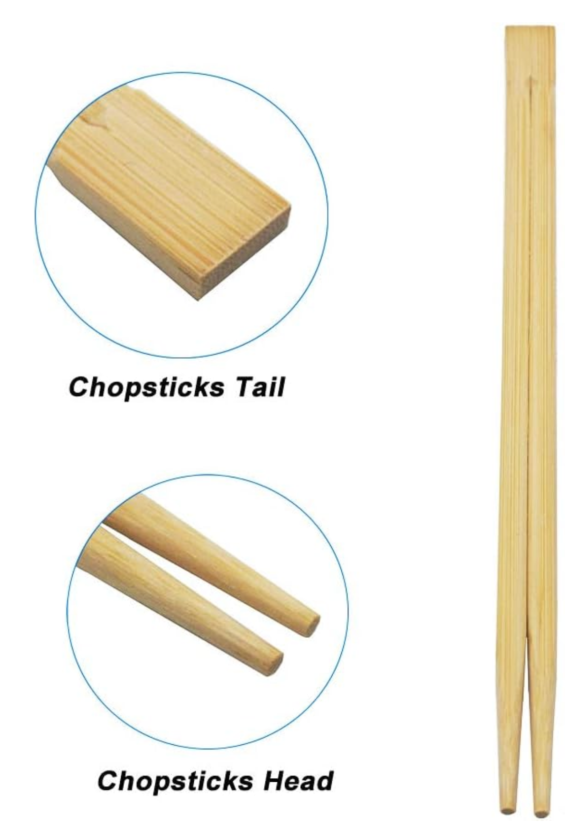 Palillos bambu 230*4.8mm