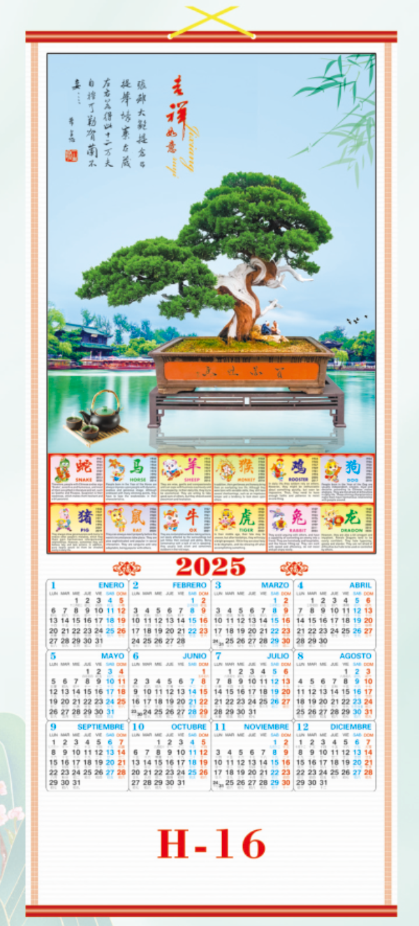 CALENDARIO CHINO 2025 H-16