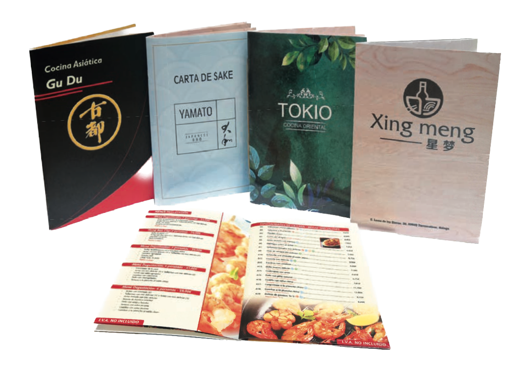 Menu Carta Tapa Blanda Multicolor